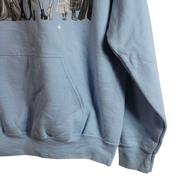 Taylor Swift Midnights Tour Hoodie Blue Medium Pullover Sweatshirt Long Sleeve - Picture 4 of 7